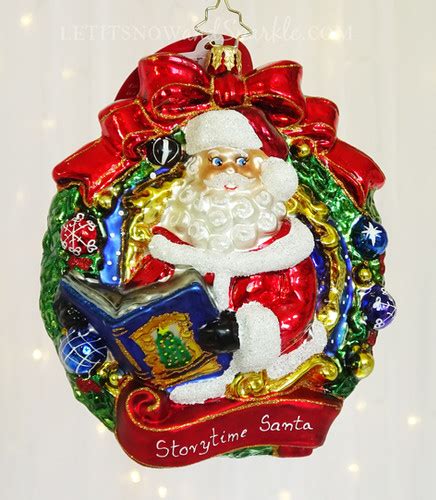Christopher Radko Santas Story Time Wreath 1021070 Christmas Ornament