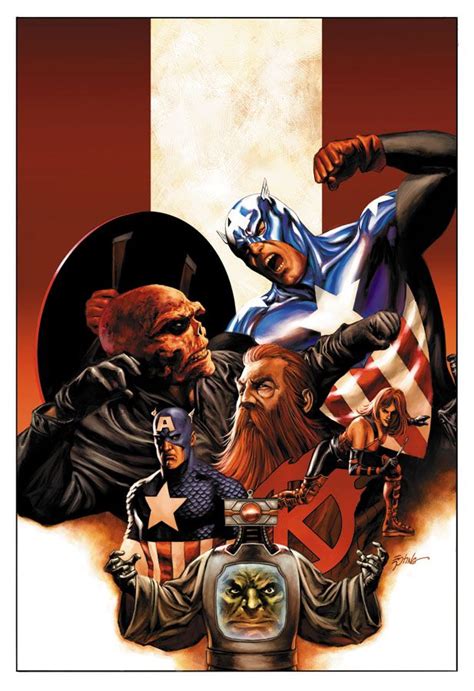 Captain America Vs Red Skull By Steve Epting Captain America Comic