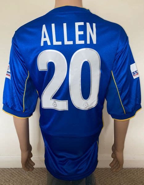 2000 02 Portsmouth Match Issue Home Shirt Allen 20 Match Worn