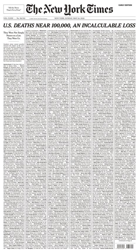 The new york times has 76 repositories available. New York Times Makes It's Sunday Front Page Into Stark ...