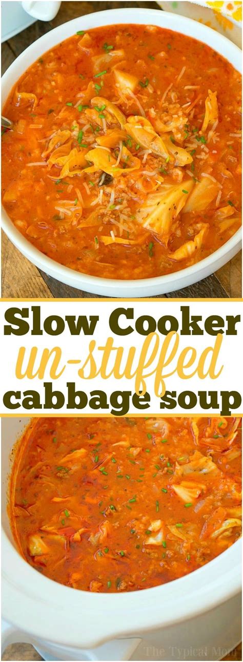 Today's cabbage soup is part of my soupin15 series, meaning that it's a homemade soup that's ready in under 15. Here's an easy slow cooker stuffed cabbage soup recipe ...