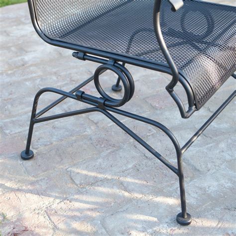 Belham Living Stanton Wrought Iron Coil Spring Dining Chair By Woodard