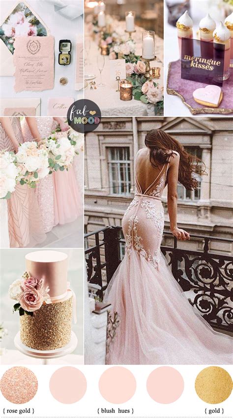 Blush And Rose Gold Wedding Colour Palette Blush Wedding
