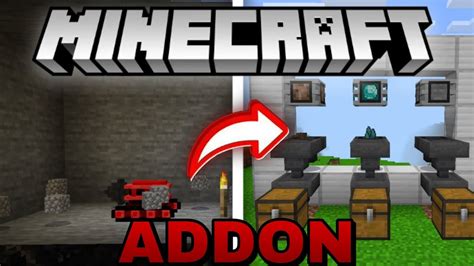 Novo Addon De Máquina Mineradora Para O Minecraft Bedrock 120 Youtube