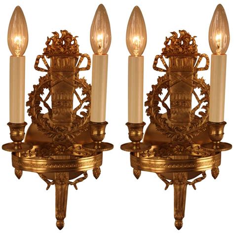 French Bronze Hand Hold Torch Wall Sconces At 1stdibs Hand Holding