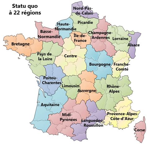 Carte Des Region De France Et Leur Capital