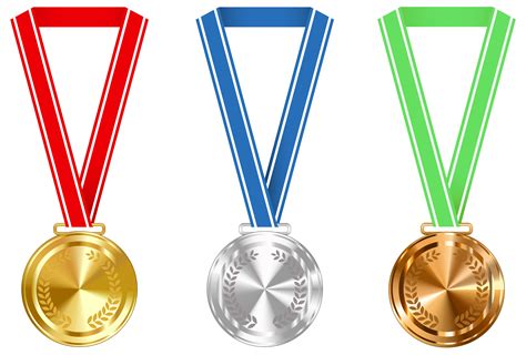 Gold Silver And Bronze Medals Png High Quality Image Png Arts