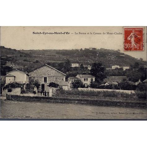 Carte Postale 69 St Cyr Au Mont Dor Ferme Et Coteau Mt Cindre