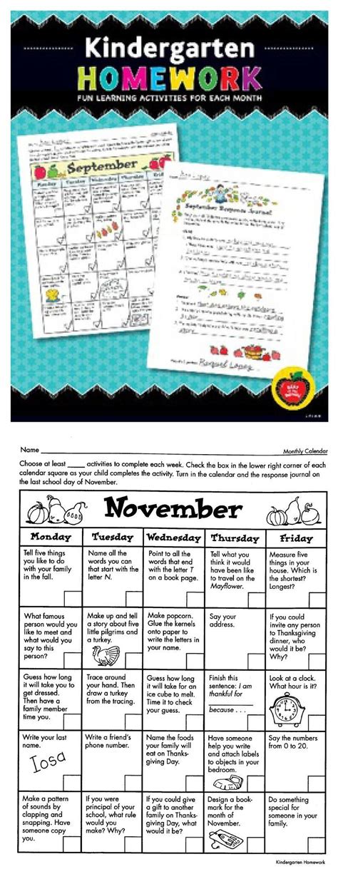 Work that teachers do your homework. Monthly Homework For Pre-K Students | Calendar Template Printable
