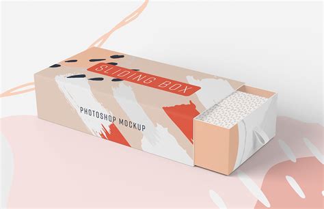 Sliding Box Packaging Mockup — Medialoot