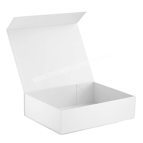 Matte White Folding Rigid Paper Cardboard Packaging T Box With