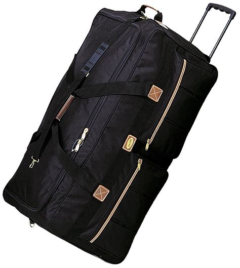 Polyester Rolling Duffle Bag Wheeled Travel Luggage Suitcase Walmart Com