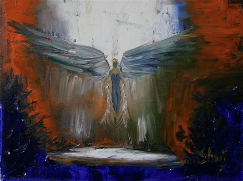 Angel Abstract Painting By Sheri Shirangi