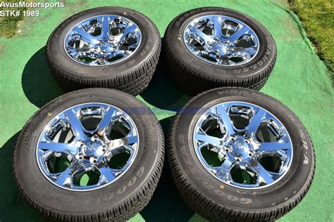 20 Dodge Ram 1500 Laramie Oem Factory Chrome Clad Wheels Tires 2017 2018