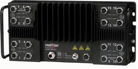 Red Lion N Tron Nt24k 16m12 Ip67 Gigabit Managed Ethernet Switch