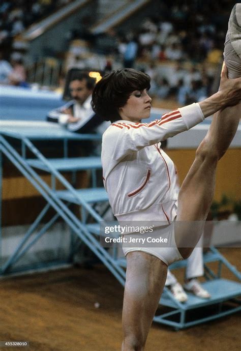 View Of Romania Nadia Comaneci Stretching During Warmups 67536 Hot Sex Picture