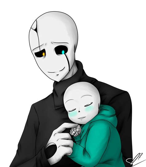 Baby Sans And Gaster By Bat Gamb On Deviantart