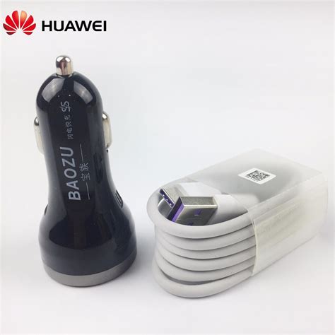 Huawei P20 Pro Supercharge Car Charger Original Usb C Cable 5a Quick
