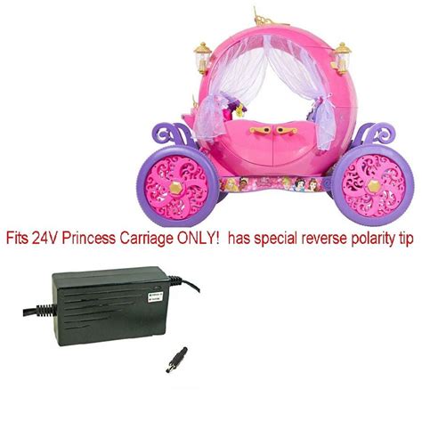 24v Charger For Disney Princess And Cinderella Carriage Buggy Car W Led Status Light Power Cord