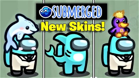 New Skins And Hats Among Us New Map Submerged New Skins Youtube