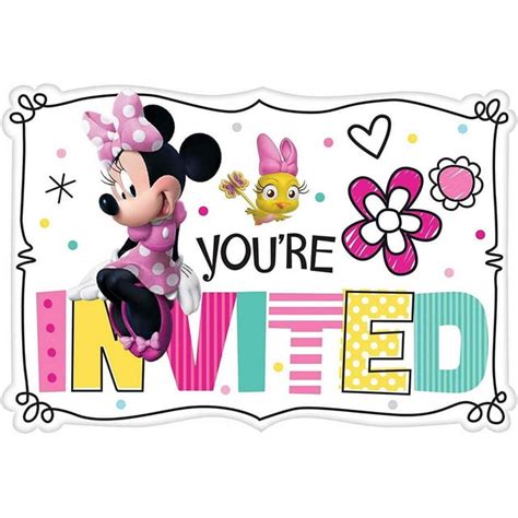 Disney Minnie Mouse Bowtique Invitations