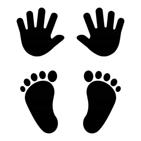 Hands Holding Baby Feet Illustrations Royalty Free Vector Graphics