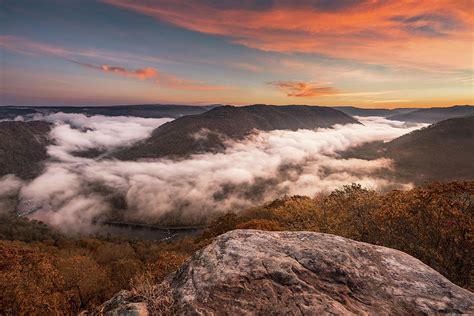 Grand View Or Grandview In New River Gorge Photograph By Steven Heap