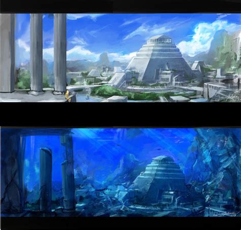 Atlantis By Travis Anderson On Deviantart Ancient Atlantis Fantasy