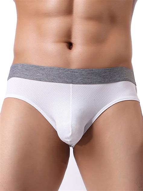 Ikingsky Men S Breathable Bulge Briefs Sexy Low Rise Mens Soft Mesh Underwear Ebay