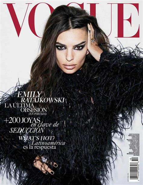 Emily Ratajkowski Covers Vogue Mexico Latin America October 2018 By