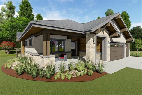 Plan 64493sc Exclusive One Level House Plan With Split Bedrooms In