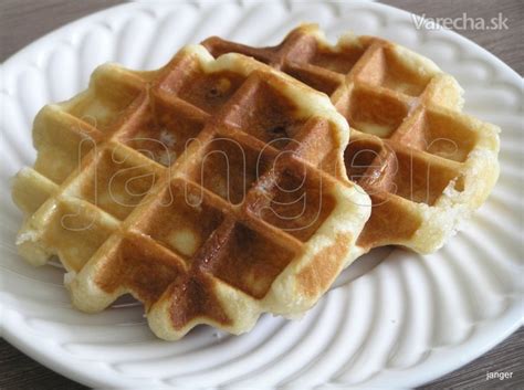 Vanilkové vafle waffle wafle recept základní belgické americké bruselské vanilka vanilla wafel. Wafle z belgického mesta Luik (fotorecept) - Recept