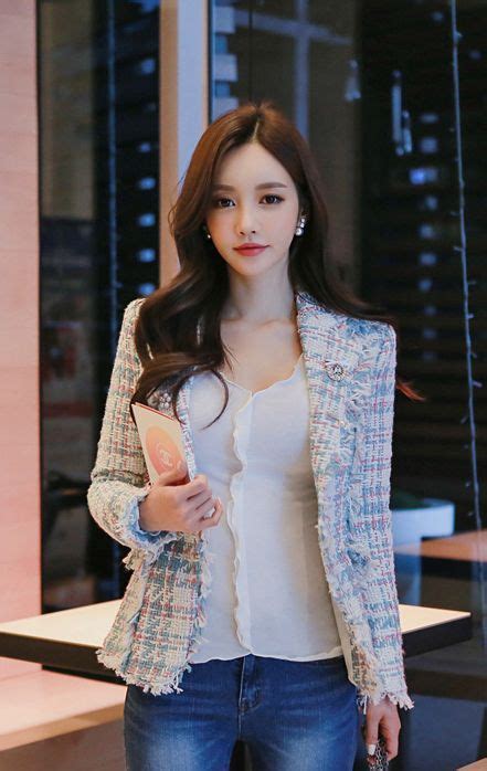 korean model office ladies asian beauty sons lace top
