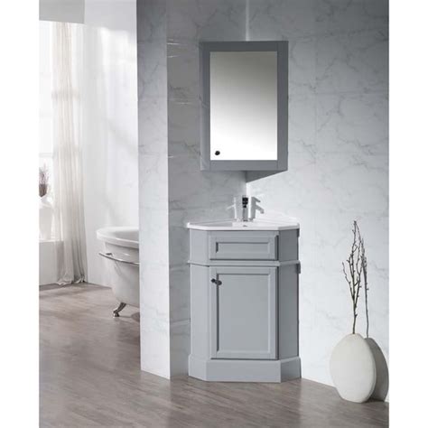 Bathroom & vanity sink cabinets under sink cabinets bathroom countertops legs. Stufurhome Hampton Grey 26.5 Inch Corner Bathroom Vanity ...