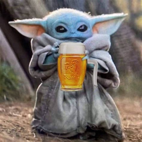 Baby Yoda Knows Beer Is Very Good For Him 🍺 Rmandalorianmemes