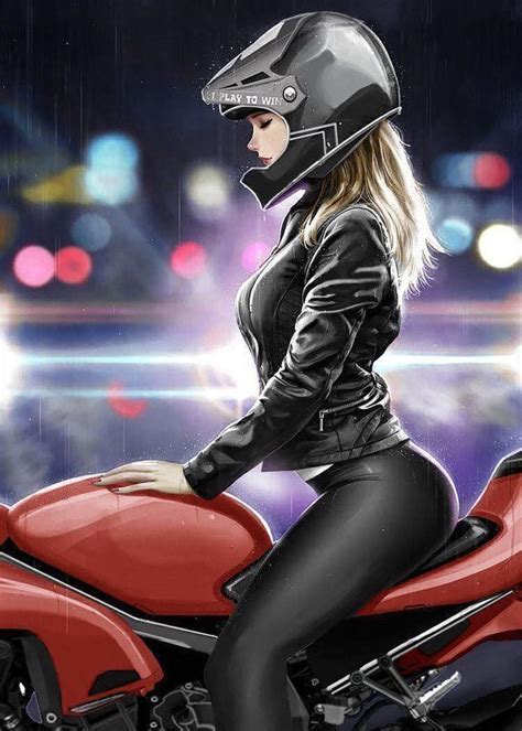 Art Anime Fille Anime Art Girl Anime Girls Biker Girl Lady Biker