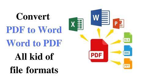 How To Convert Pdf To Word File Youtube