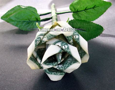 Origami Ideas Origami Flower Made With Dollar Bills