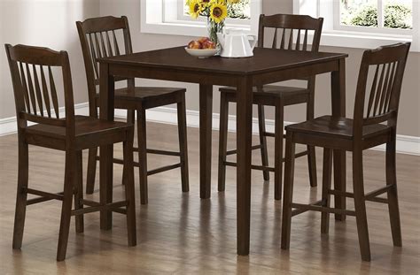 5 Piece Cappuccino Counter Height Dining Set From Monarch