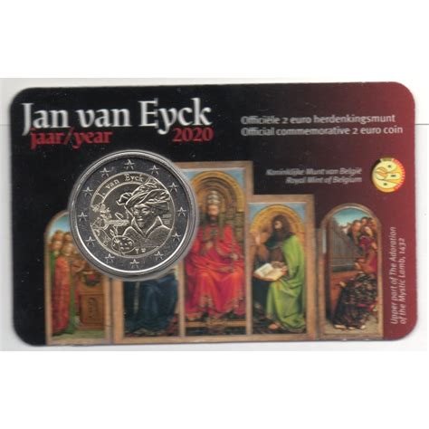 2 Euros Commémorative Belgique 2020 Jan Van Eyck Version Francaise