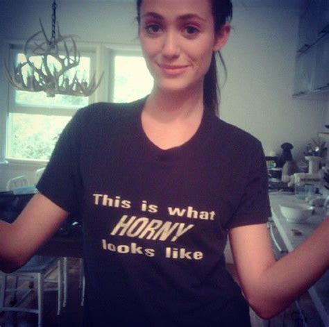 Emmy Rossum Lets Her T Shirts Do The Talking Well If You Like To Swing