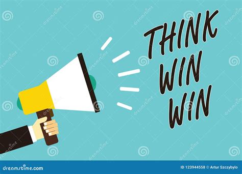 Text Sign Showing Think Win Win Conceptual Photo Business Strategy
