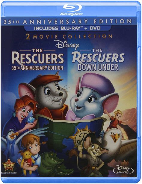 The Rescuers 2 Movie Collection35th Anniversary Edition Blu Ray Dvd