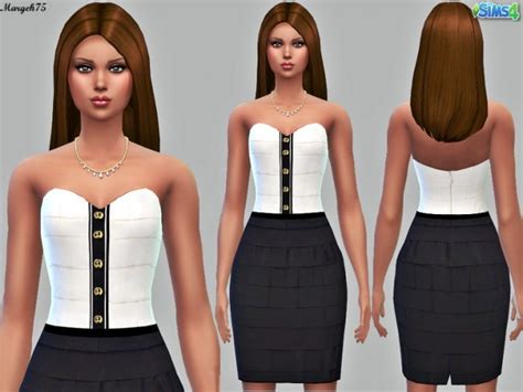 Sleeveless Dress By Margie At Sims Addictions Sims 4 Updates