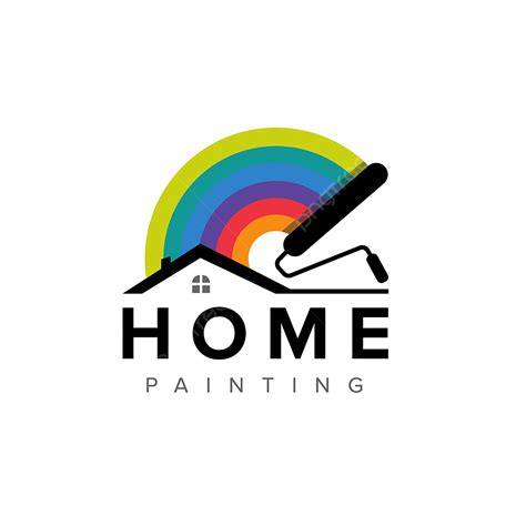 Home Rainbow Clipart Png Images Painting Logo Design With Home Concept