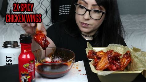Samyang 2x Spicy Chicken Wings Mukbang Challenge Youtube