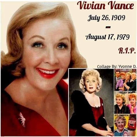Remembering Today Actress And Singer Vivian Vance July 26 1909