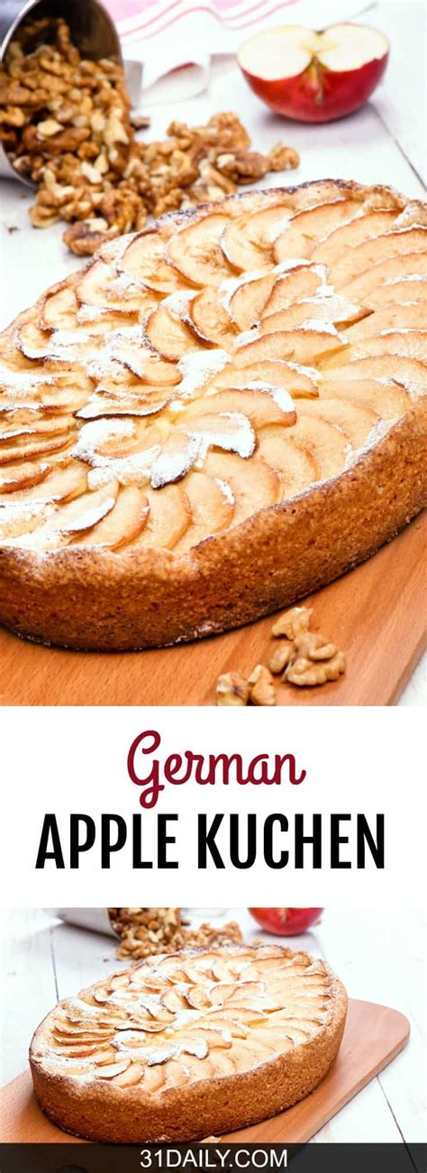 It's a great change from a pie. German Apple Kuchen - 31 Daily