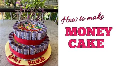 How To Make Money Cake Diy Money Tree Cake 100 Peso Bills Mrs Lucas Vlog Youtube