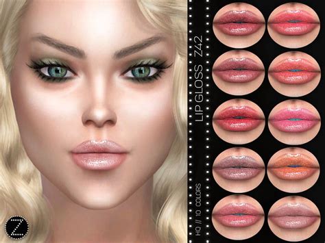 Sims 4 — Lip Gloss Z42 By Zenx — Base Game All Age For Female 10